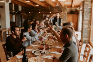 wine tour tasting table